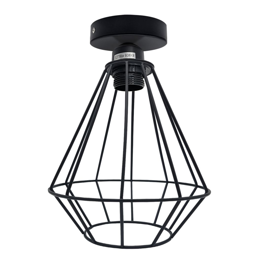 Shoreditch - Black Wire Cage Industrial Ceiling Pendant