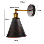 The Winterton Sconce — Adjustable Cone Wall Light