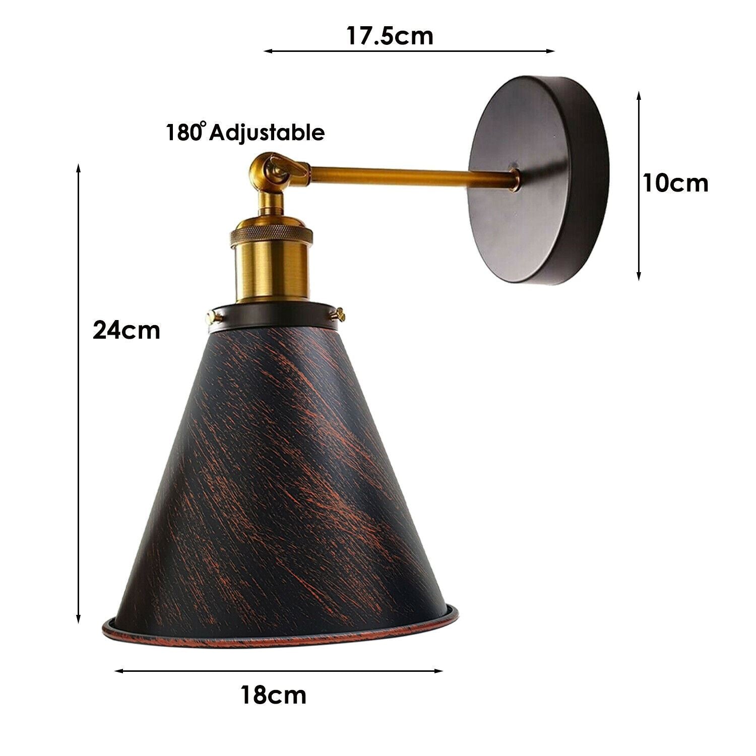 The Winterton Sconce — Adjustable Cone Wall Light