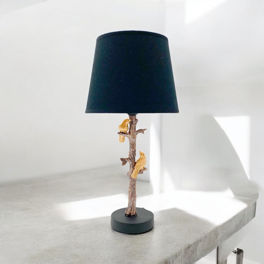 The Percy Table Lamp — Sculptural Parrot Base Accent Lamp