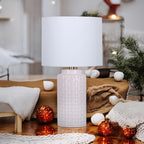 The Applecross Table Lamp — Woven Ceramic