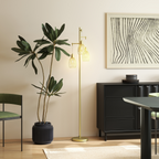 The Corvin Floor Lamp — 3-Cage Industrial Standing Lamp
