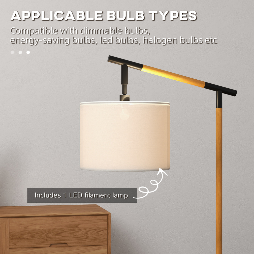 The Winslet Floor Lamp — Rotating Drum Shade Standing Lamp