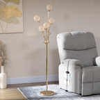 The Aveline Floor Lamp — 5-Light Crystal Bloom Standing Lamp