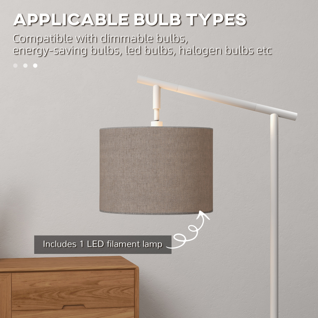 The Winslet Floor Lamp — Rotating Drum Shade Standing Lamp