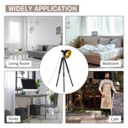 The Sheldon Floor Lamp — Dome Shade Tripod Standing Lamp