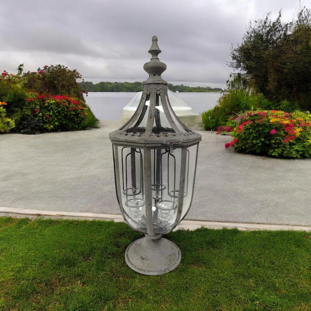 The Coastmere Garden Lantern — Antique Metal & Glass