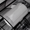 Close-up of the Kura twin-shade ceiling light's mounting mechanism and design details, emphasising quality craftsmanship