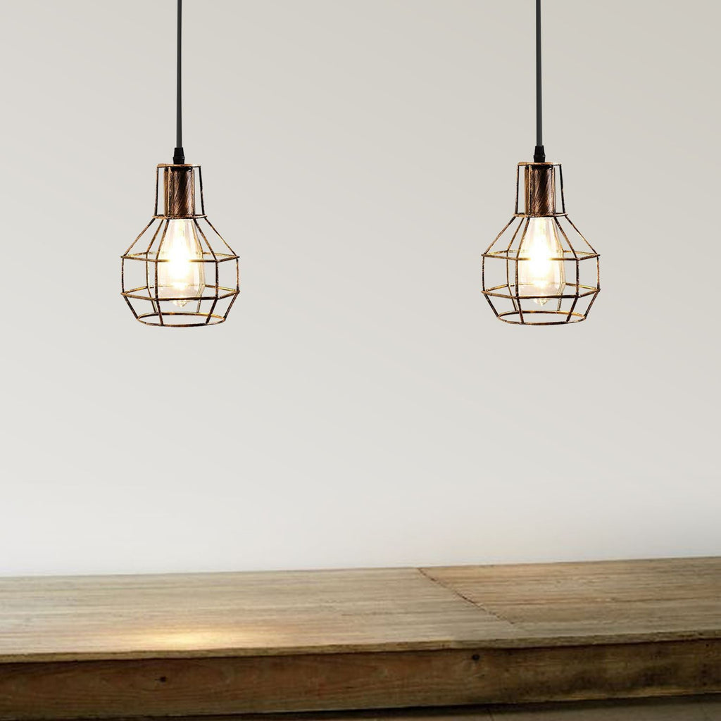 The Kelbrook Pendant — Adjustable Twin Cage Cluster