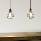 The Kelbrook Pendant — Adjustable Twin Cage Cluster