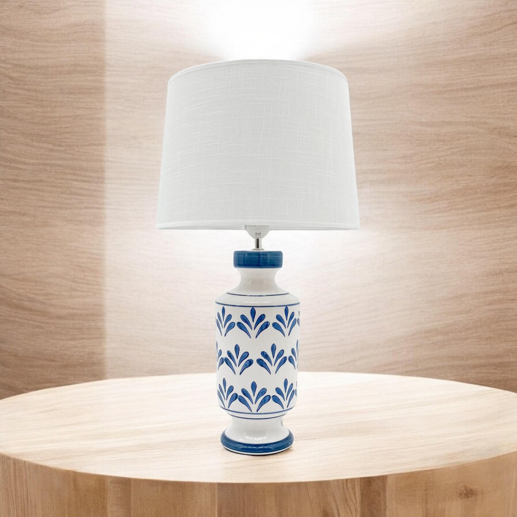The Kingsley Table Lamp — Blue & White Oriental Ceramic Lamp