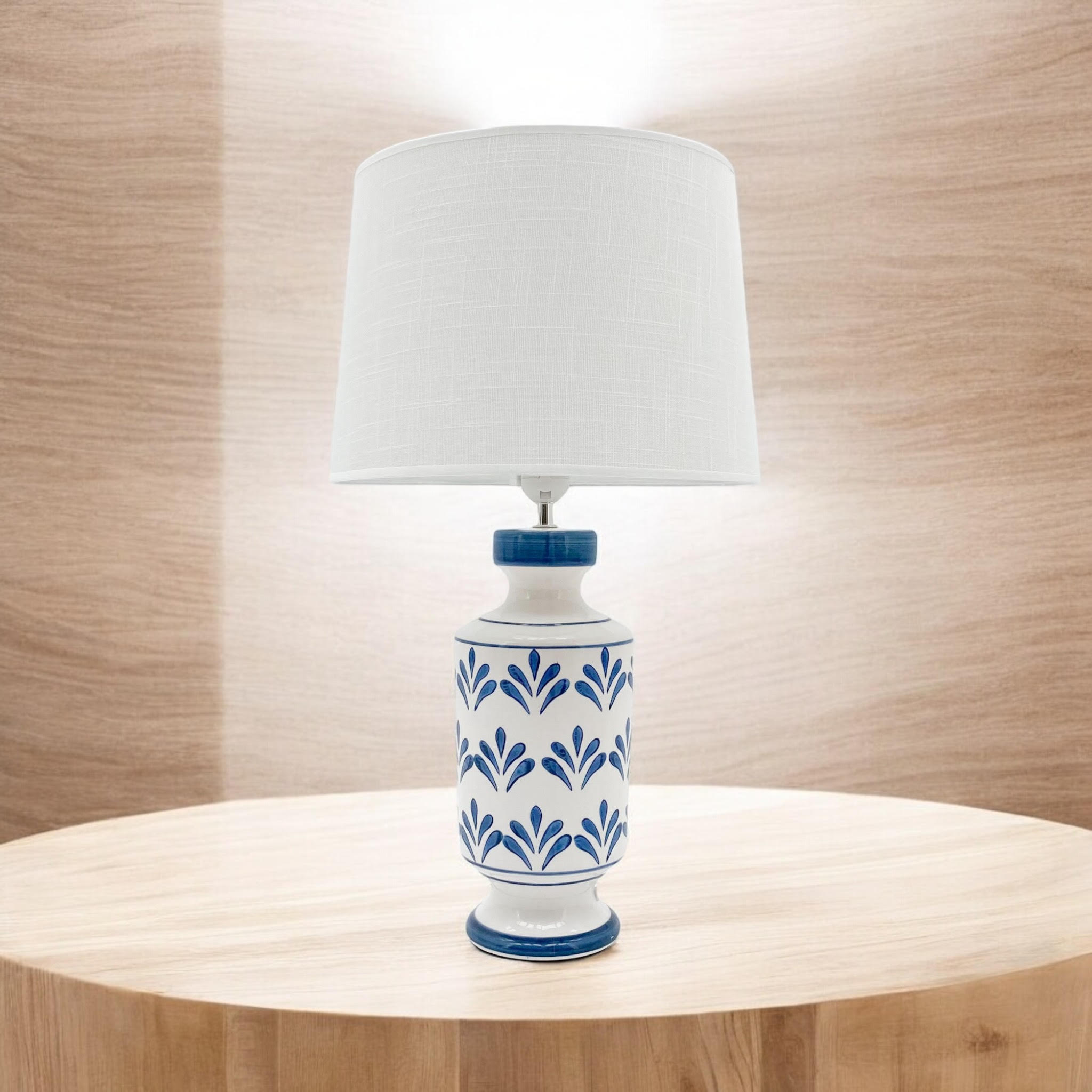 The Kingsley Table Lamp — Blue & White Oriental Ceramic Lamp