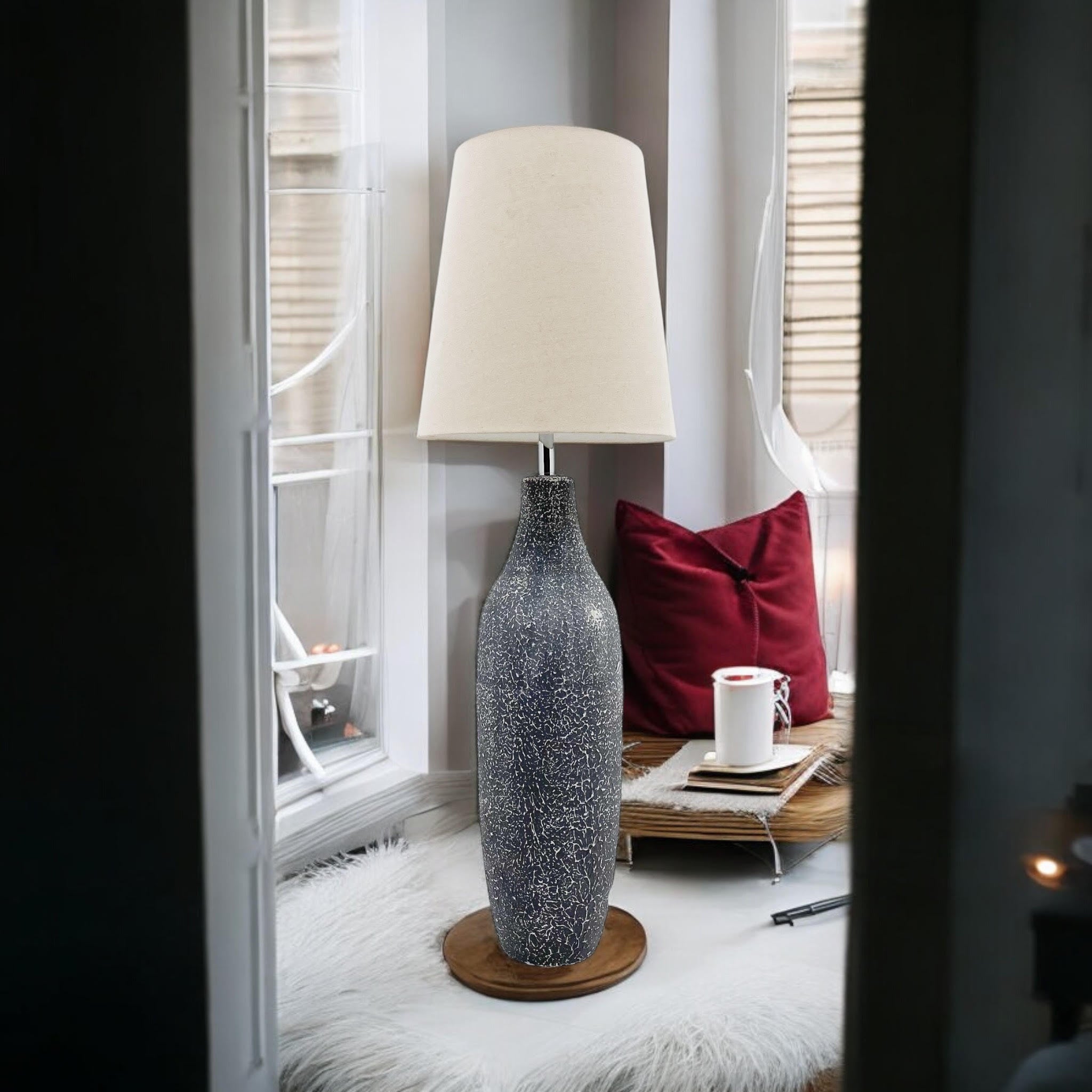 The Ottermere Floor Lamp — Textured Ceramic