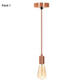 The Braemore Pendant — Rose Gold, Braided Flex