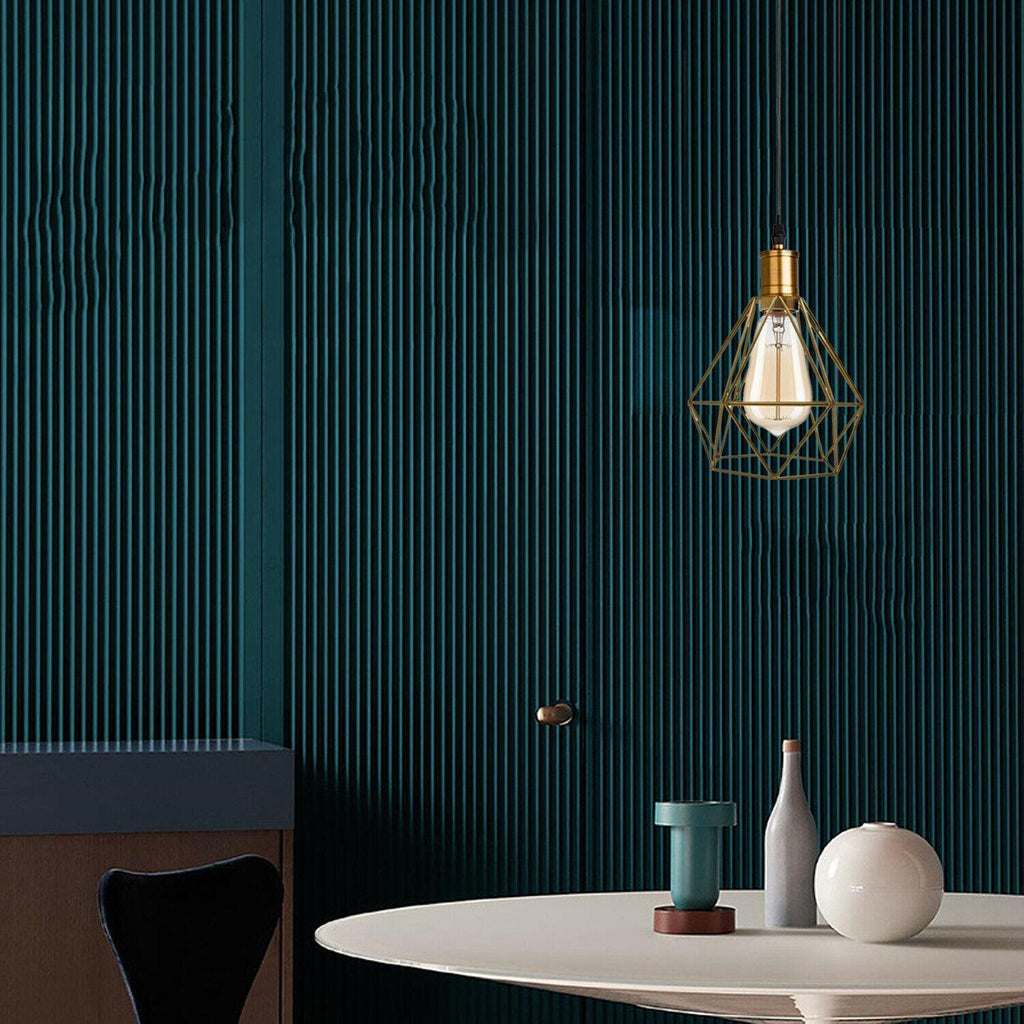 The Prism Pendant — Faceted Cage, Multiple Finishes
