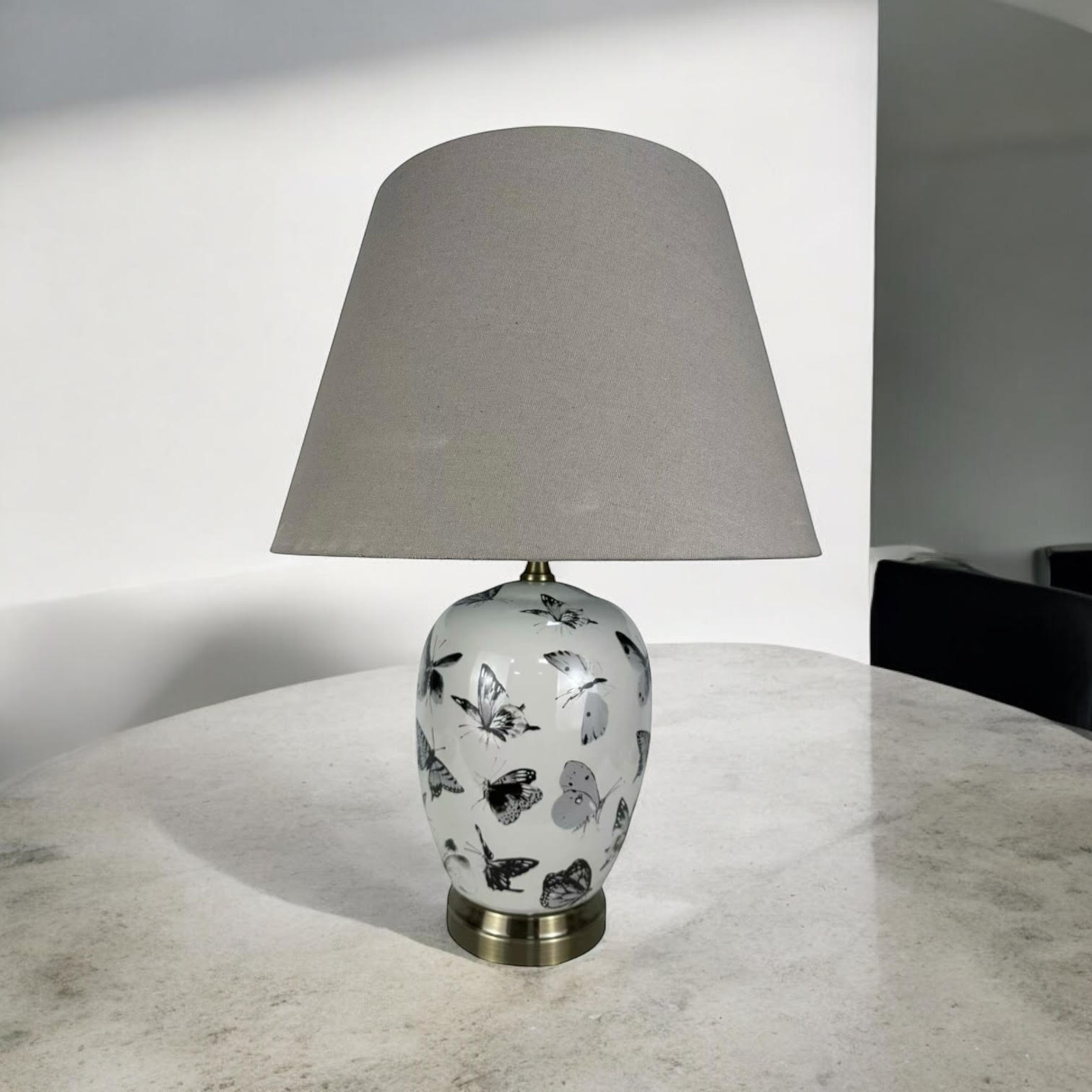 The Cavendish Table Lamp — Ceramic Butterfly Accent Lamp