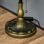 Lincoln Mosaic — Jewelled Stained Glass Banker's Lamp