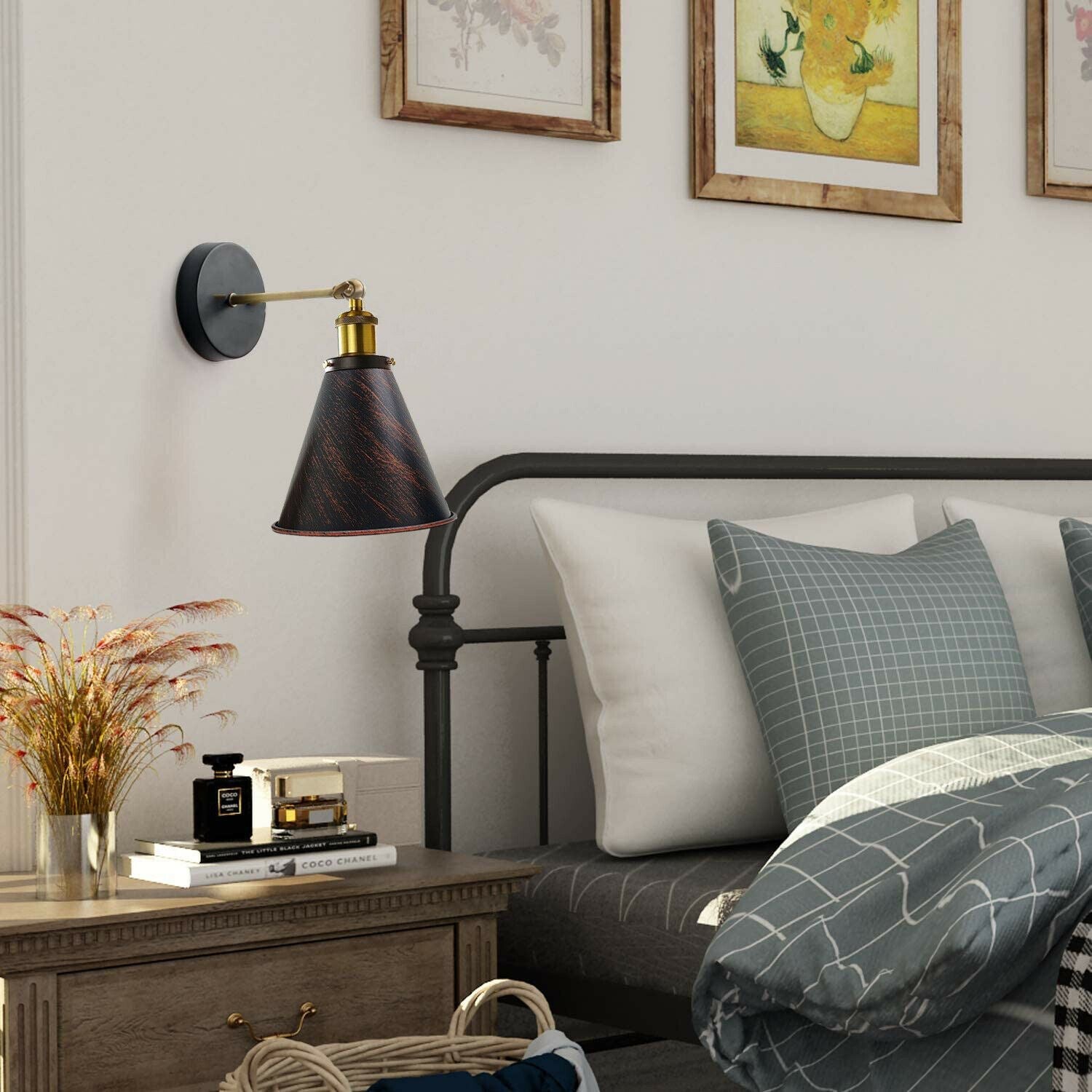 The Winterton Sconce — Adjustable Cone Wall Light