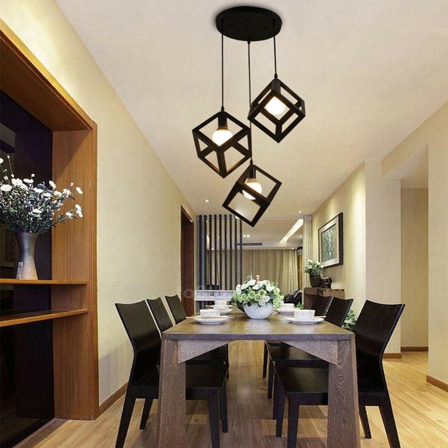 The Prismara Pendant — 3-Cluster Geometric Cube