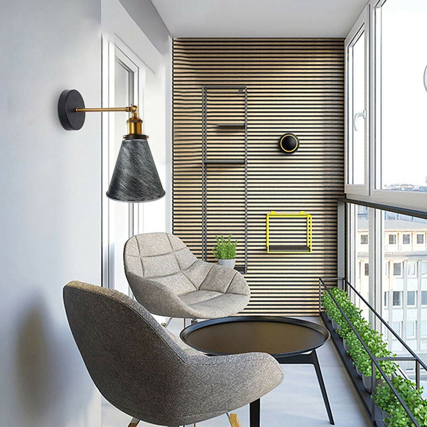 The Winterton Sconce — Adjustable Cone Wall Light