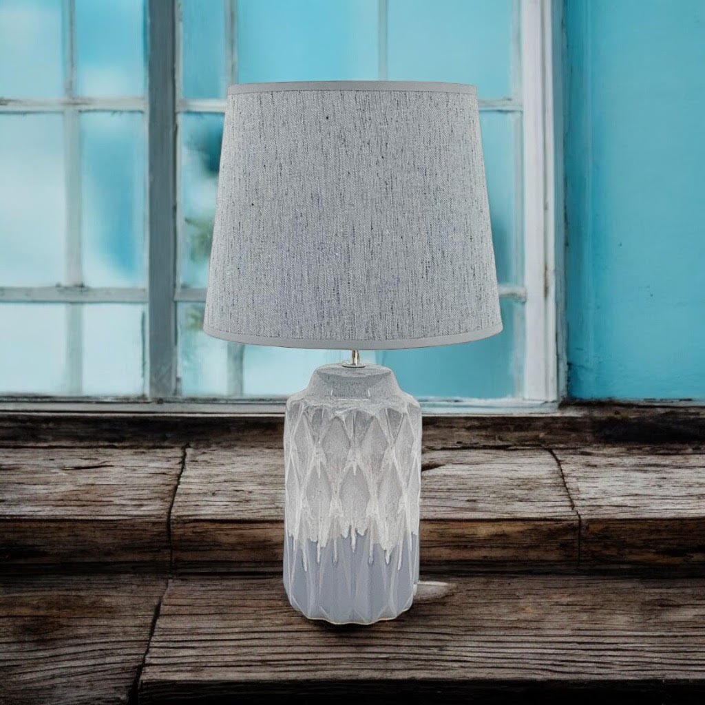 The Silvermarl — Two-Tone Ceramic Table Lamp