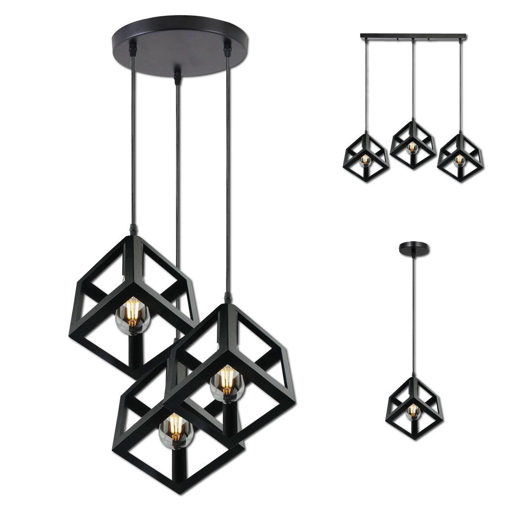 The Prismara Pendant — 3-Cluster Geometric Cube