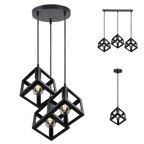 The Prismara Pendant — 3-Cluster Geometric Cube