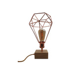The Rosecage Lamp — Wire Cage Table Lamp