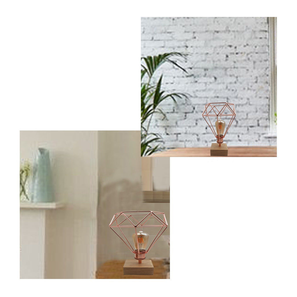 The Rosecage Lamp — Wire Cage Table Lamp