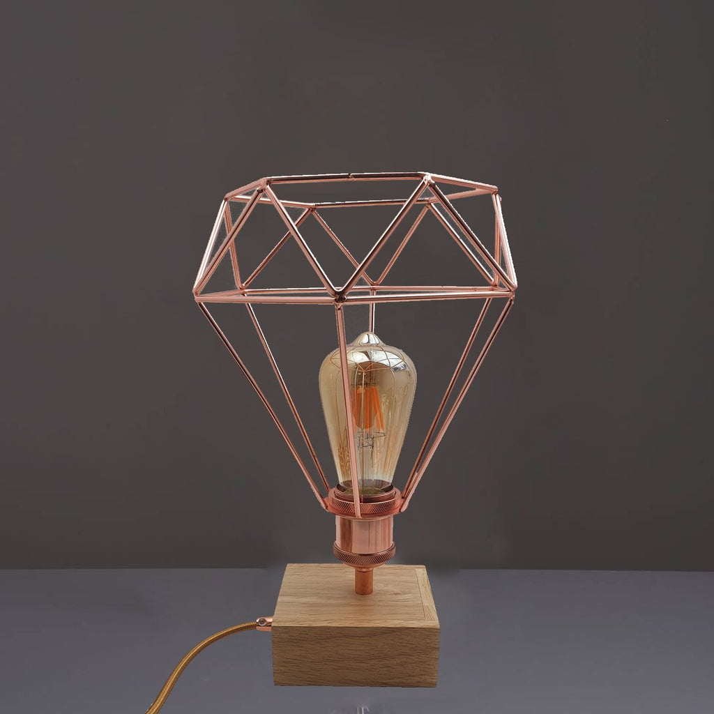The Rosecage Lamp — Wire Cage Table Lamp