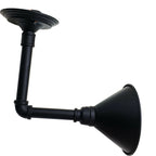 The Bellingford Pipe — Black Steampunk Wall Sconce