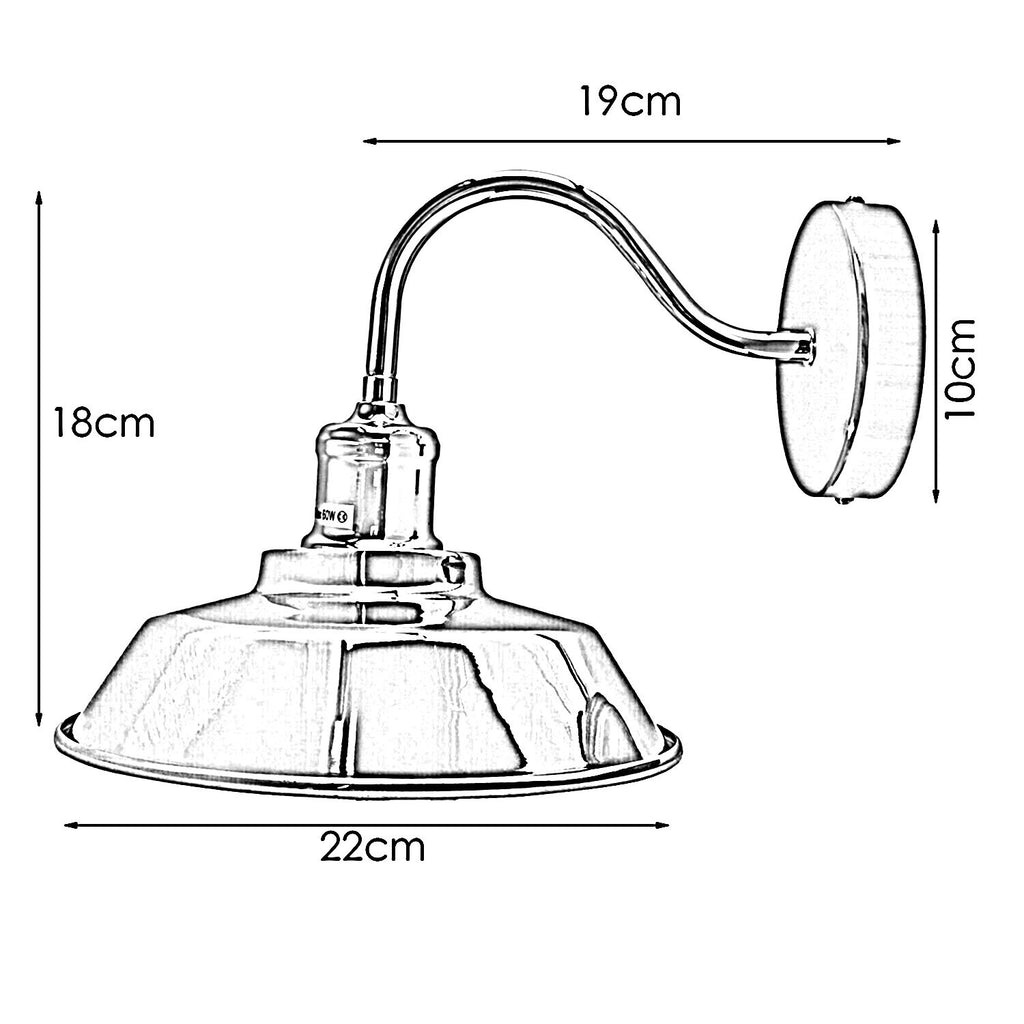 The Oxendale Wall Light — Gooseneck Barn Shade
