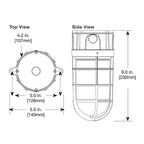 The Harbourne Light — Nautical Cage Bulkhead Light