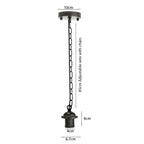 The Kestrel Pendant Fitting — E27 Chain Lamp Holder