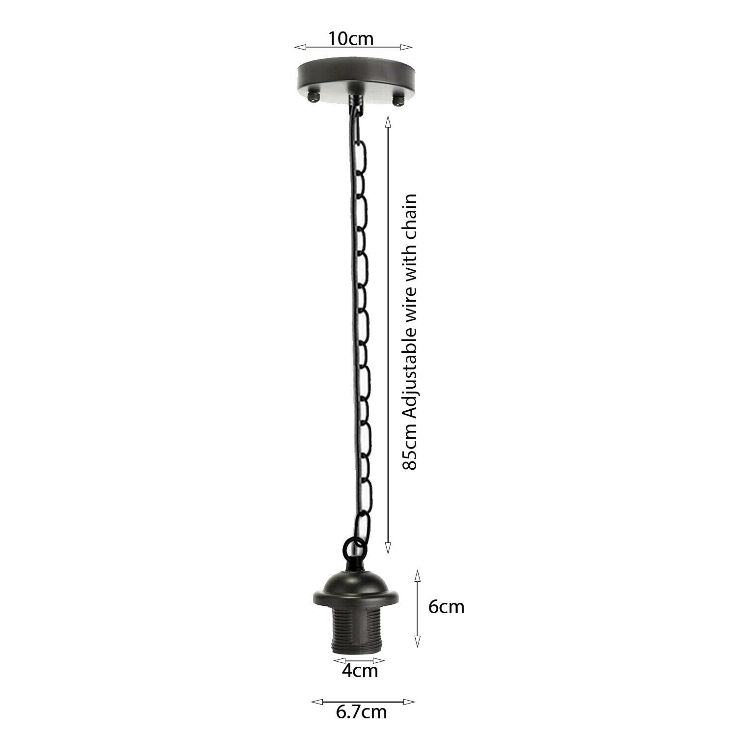 The Kestrel Pendant Fitting — E27 Chain Lamp Holder
