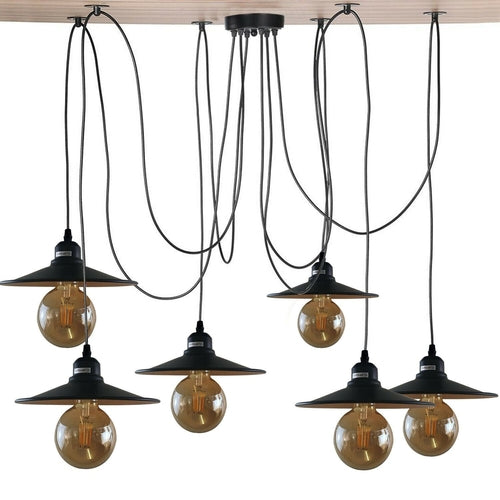 The Draplume Pendant — 6-Way Spider Cluster