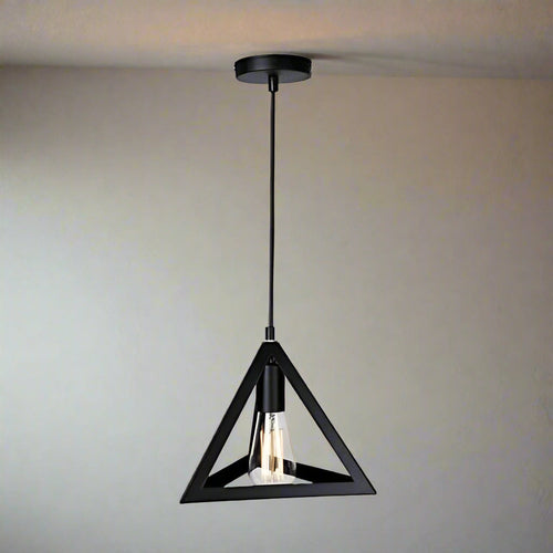 The Apex Shade — Triangular Cage, Matte Black