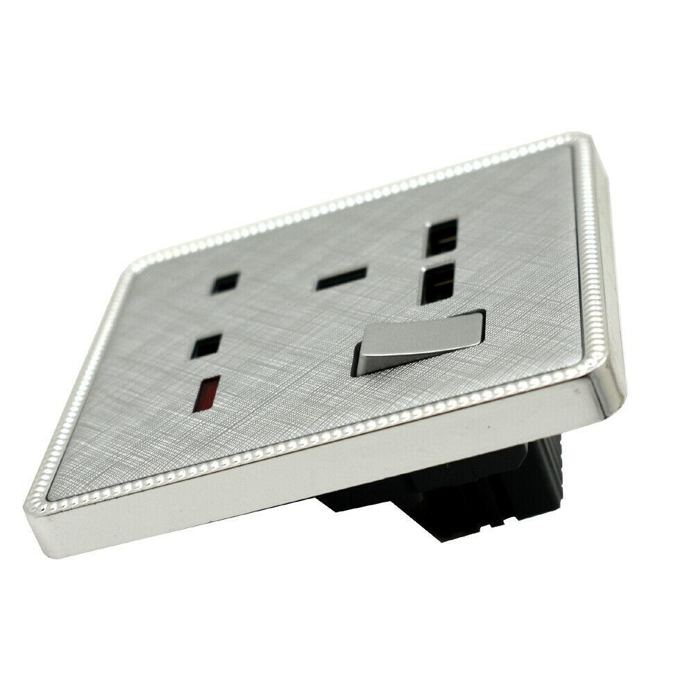 The Sterling Row — Brushed Chrome Switches & Sockets