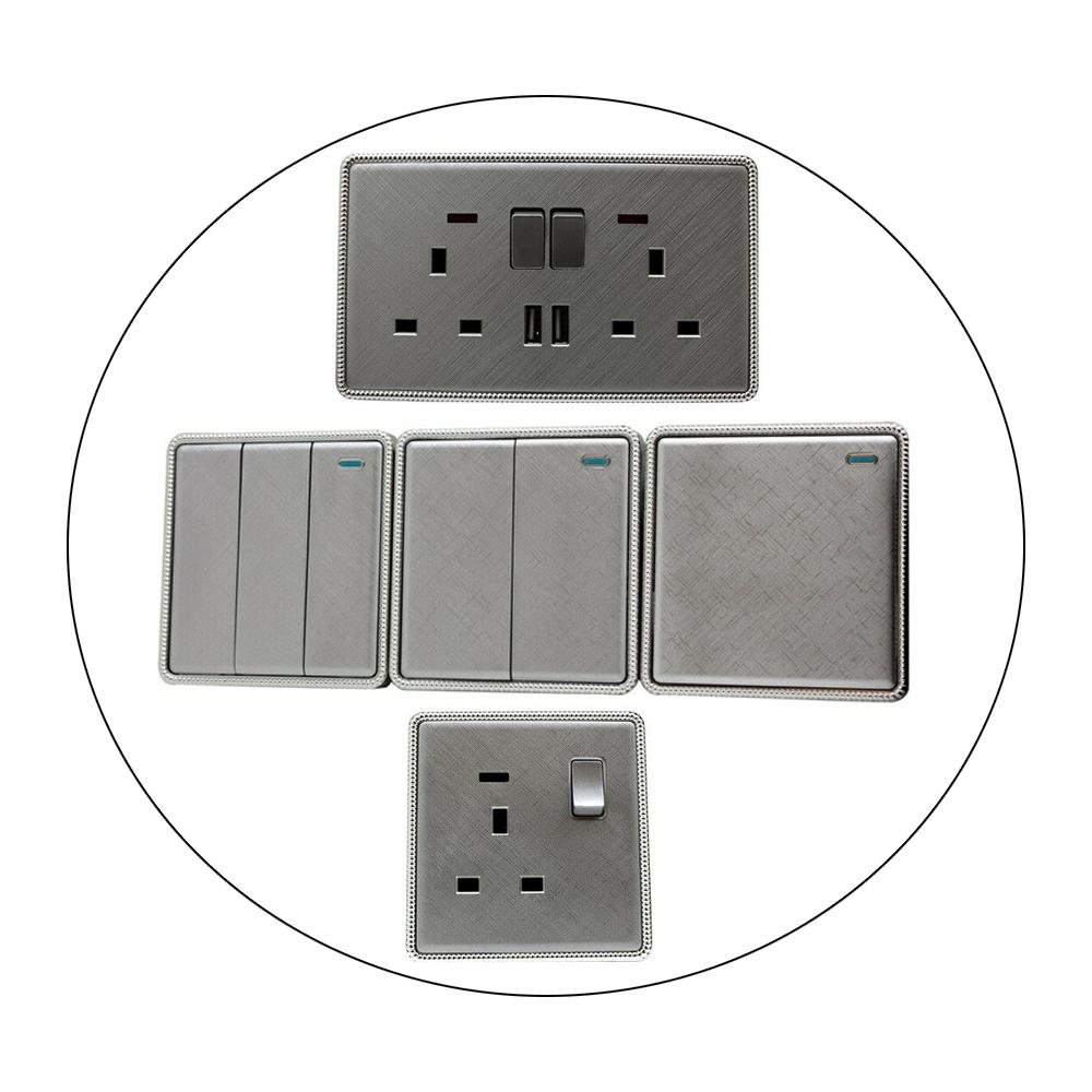 The Sterling Row — Brushed Chrome Switches & Sockets
