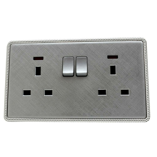 The Sterling Row — Brushed Chrome Switches & Sockets