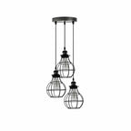 The Marchwood Pendant — 3-Way Teardrop Cage Chandelier