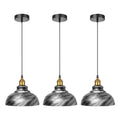 The Argentia Pendant — 3-Light Metal Shade Set