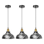 The Argentia Pendant — 3-Light Metal Shade Set
