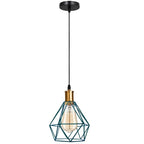 The Prism Pendant — Faceted Cage, Multiple Finishes