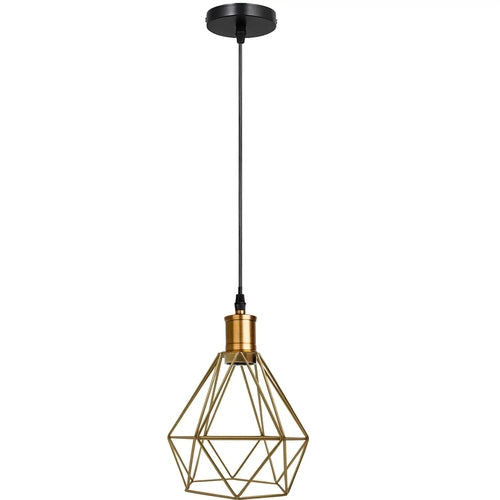 The Prism Pendant — Faceted Cage, Multiple Finishes