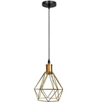 The Prism Pendant — Faceted Cage, Multiple Finishes