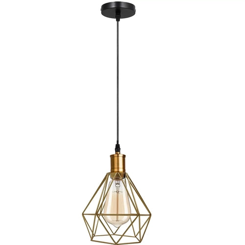 The Prism Pendant — Faceted Cage, Multiple Finishes