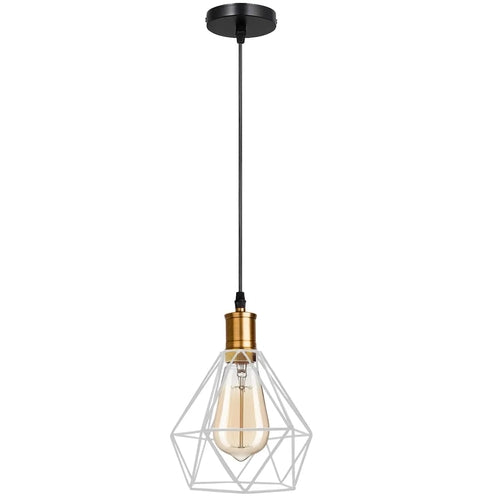 The Prism Pendant — Faceted Cage, Multiple Finishes