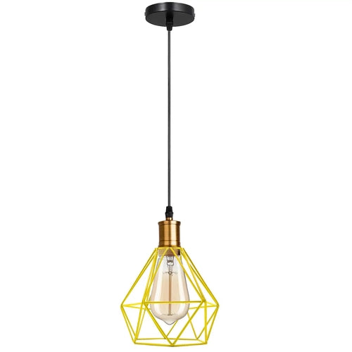 The Prism Pendant — Faceted Cage, Multiple Finishes