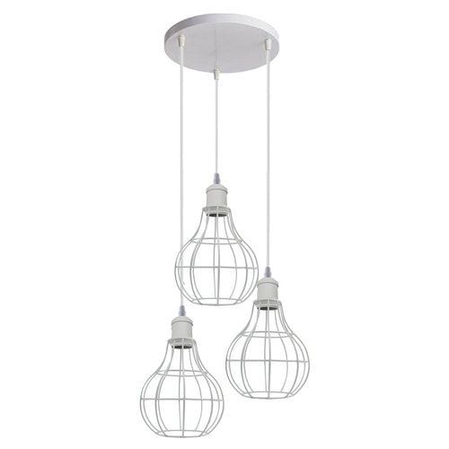 The Marchwood Pendant — 3-Way Teardrop Cage Chandelier